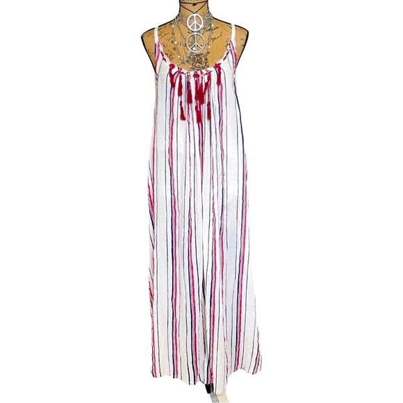 FREE PEOPLE Striped Unearthen maxi dress Dress SIZE MEDIUM - Picture 2 of 16